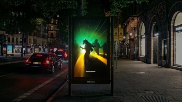 麦当劳的夜店风海报，实在妙啊